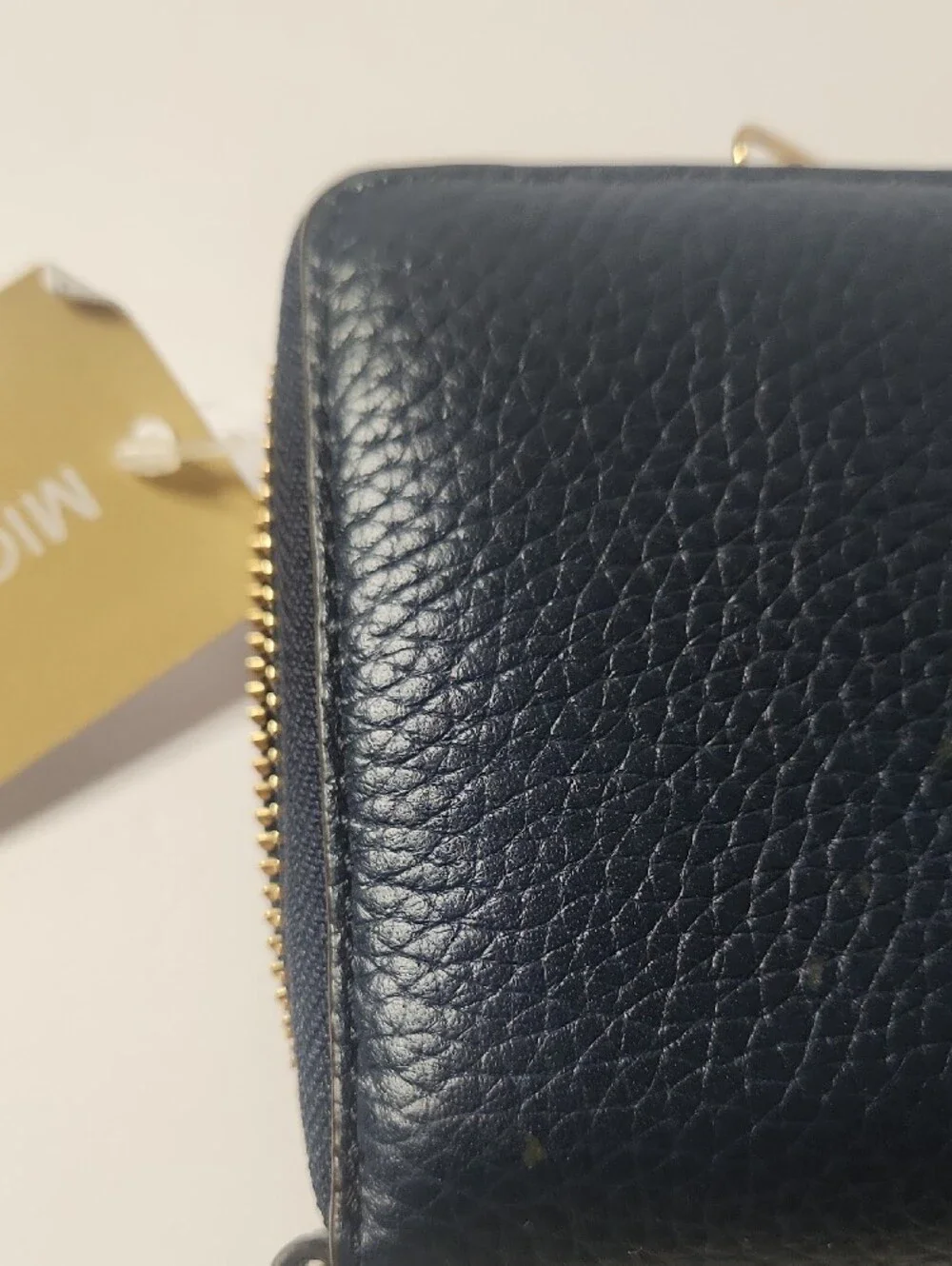 Michael Kors Jet Set Travel Coninental Pebbled Leather Wristlet Wallet Nwt